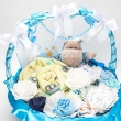 фото Красивая подарочная корзина для новорожденного "Мой бегемотик"
