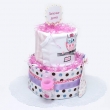 фото Нежный торт из памперсов и детской одежды "Лапочка-дочка"